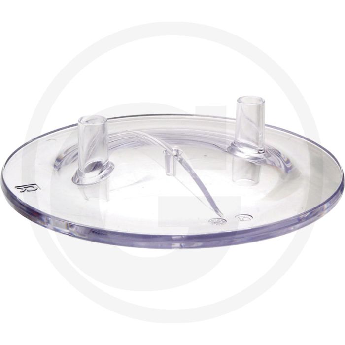 Deksel voor melkemmer Ø 205 mm - transparant polycarbonaat - geschikt voor 25/30 liter kunststof en rvs melkemmer