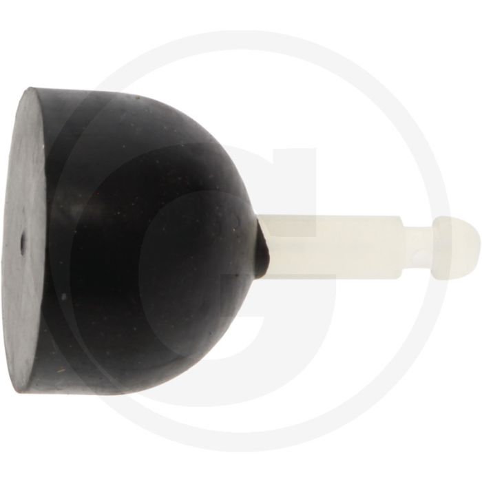 Rubberen afdichtkegel inclusief stift - 10 cm lengte