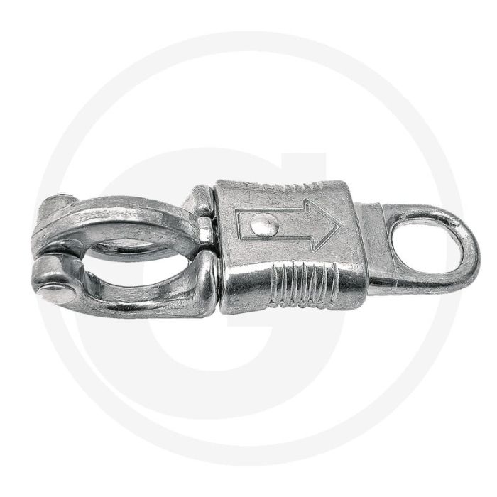 Paniekhaak met vaste ronde ring - 100mm lengte
