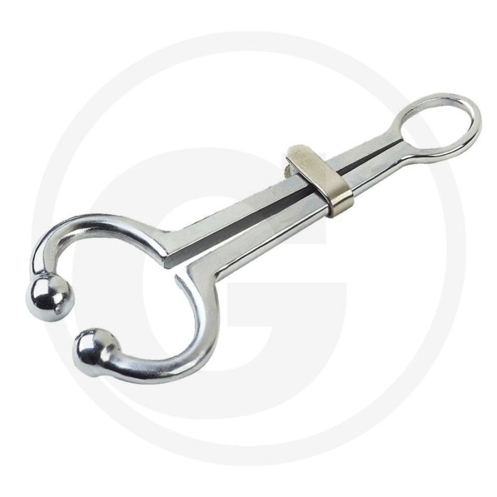 Horizont neusklem met schuif 19 cm lengte