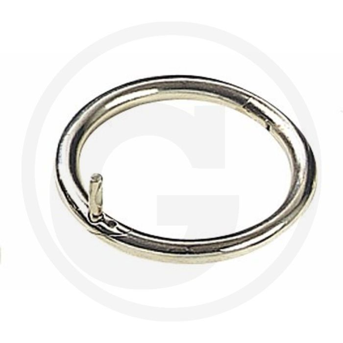 Horizont stierenneusring - binnen-Ø 70mm, vernikkeld staal