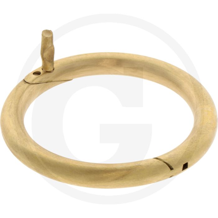 Horizont stierenneusring 70mm messing zelfborende schuine kant