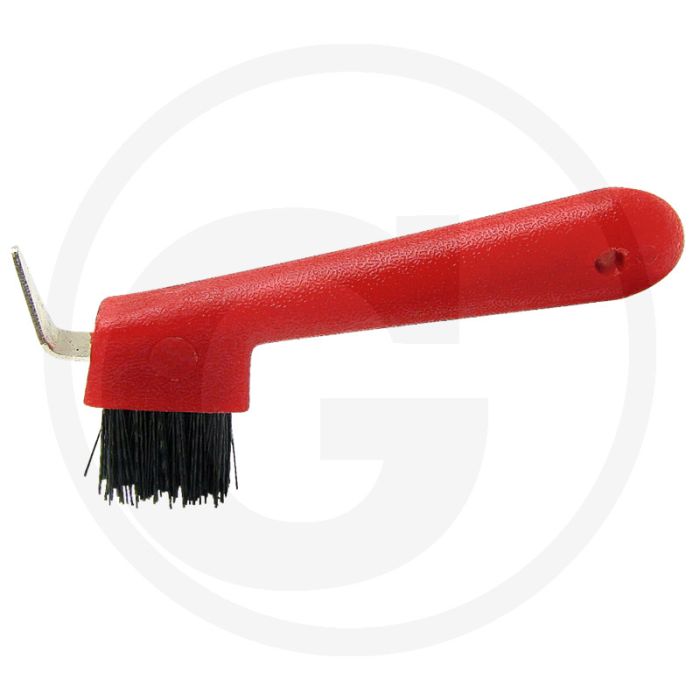 Racleur de sabots avec brosse - version : rouge
