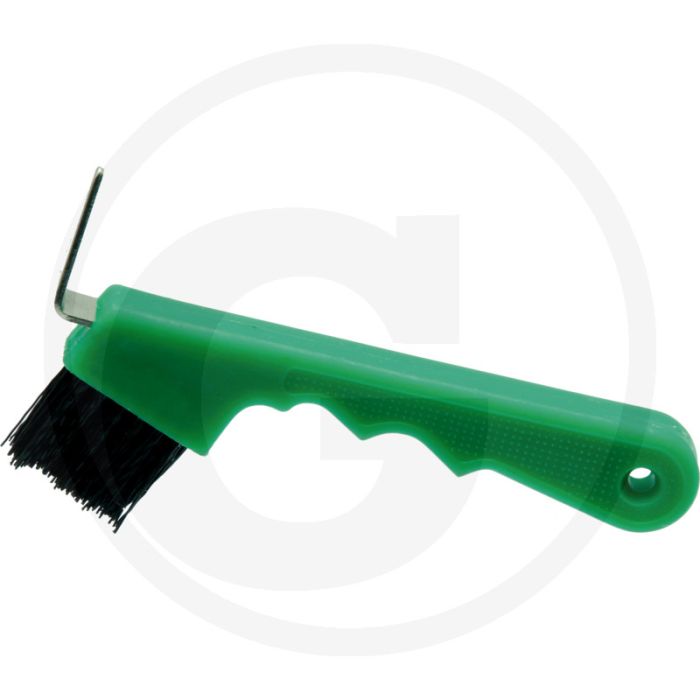 Grattoir à sabots avec brosse - version : verte