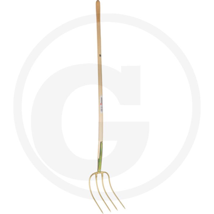 Horizont dunggabel 31 cm, 4 zinken - verzinkt & lackierung, 135 cm eschenholz-stiel