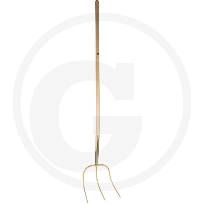 Horizont dunggabel 30 cm, 3 zinken - mit 135 cm langem eichenholzstiel