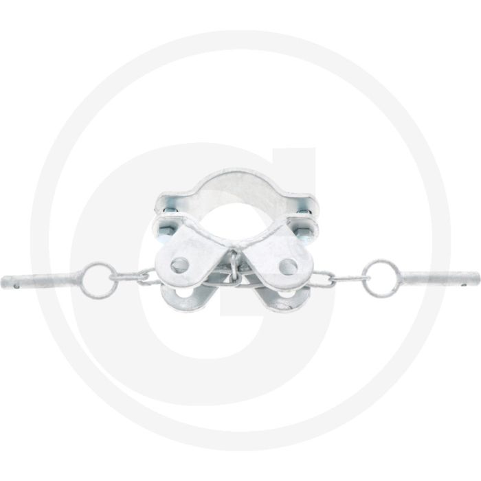 Slangklem verzinkt - uitvoering: 2 houders, diameter: 76mm