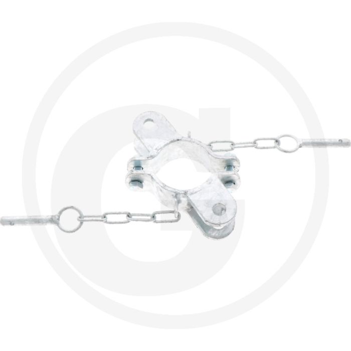 Slangklem verzinkt - uitvoering: 2 houders, diameter: 76mm