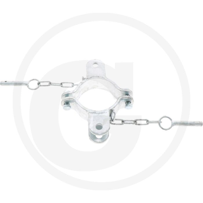 Slangklem verzinkt 102mm diameter 2 houders