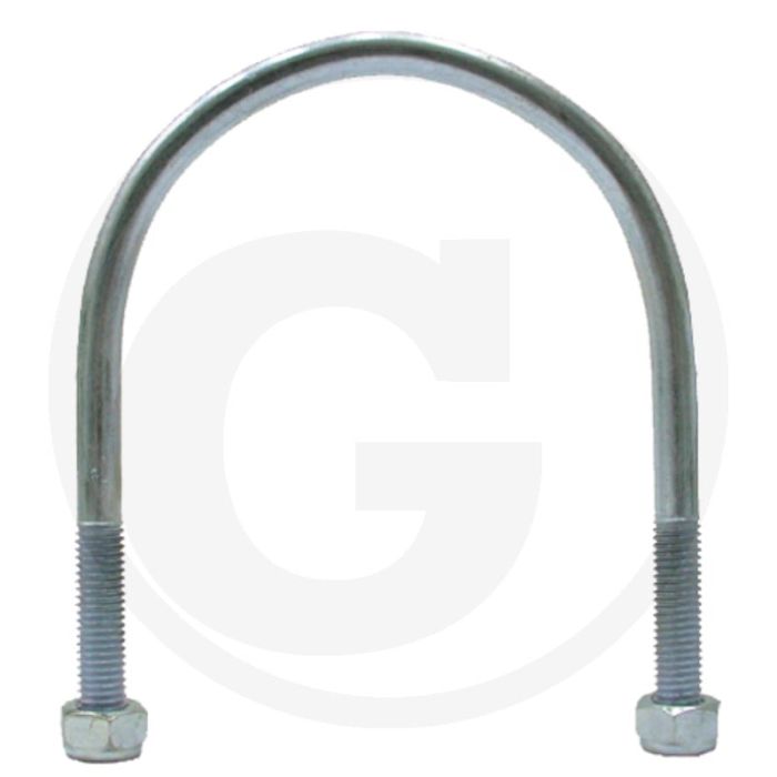 Boulon de fixation 90mm m12 zingué Tube 3" Ø