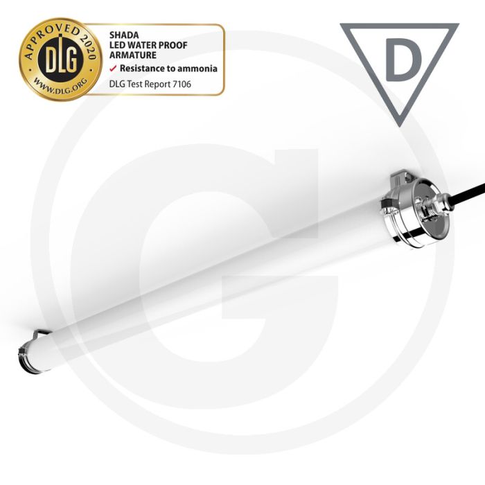 Led stallleuchte feuchtraumleuchte 40w - 6000lm, 4000k, ip69k, 1500mm
