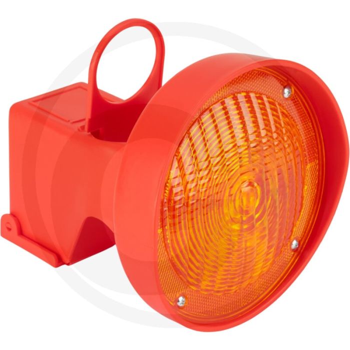 Horizont conefix led leitkegel-leuchte schnellmontage mit automatik schalter - led blinklicht, verkehrsgelb