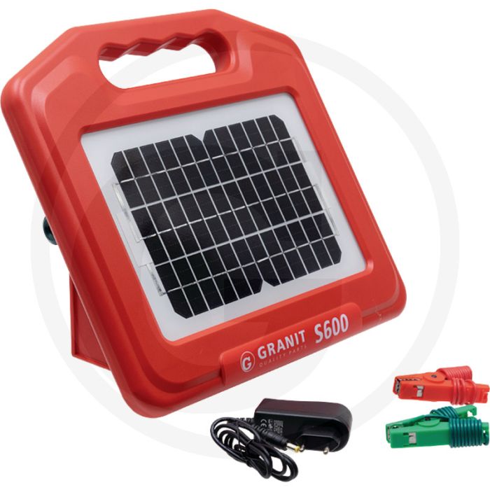 Solar schrikdraadapparaat 600 inclusief accu - geschikt voor diverse diersoorten, mobiel en professioneel gebruik