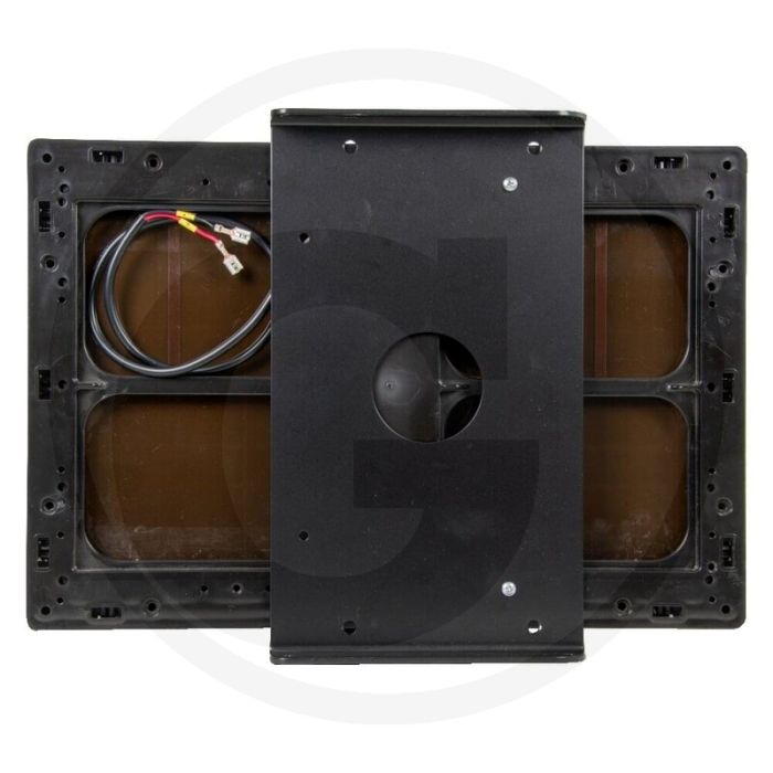 Horizont zonnepaneel met kunststof lijst en houder - 12v/10w uitvoering