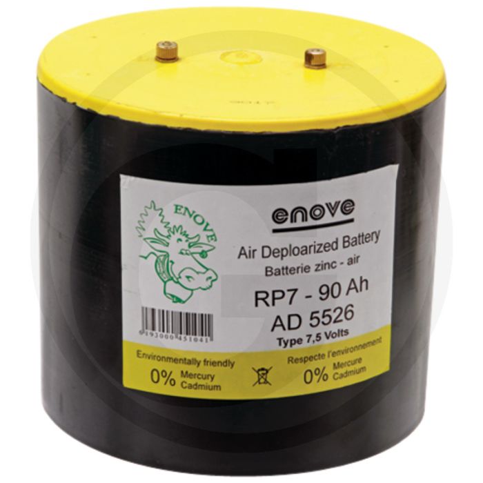 Droge batterij 7,5v rond 90ah voor coltec - Ø 177 x 160 mm