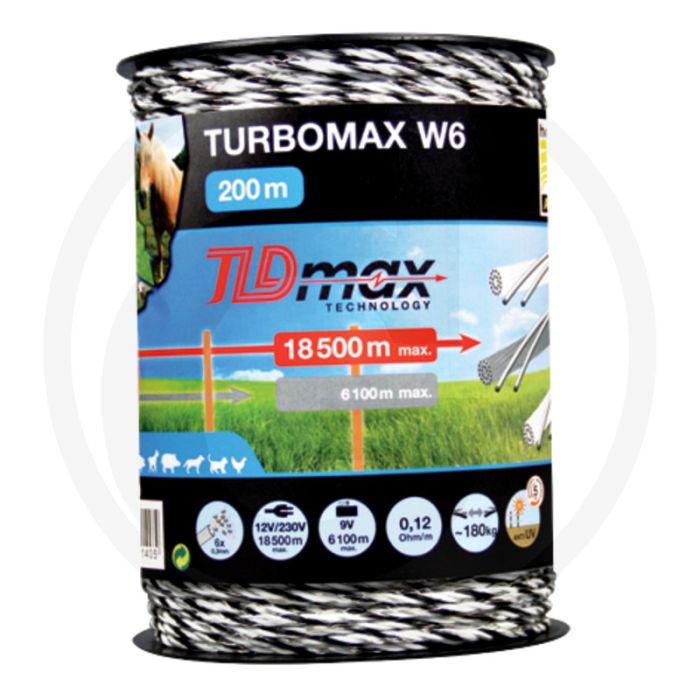Horizont schrikdraad turbomax w6 - omheiningslengte 18,5km