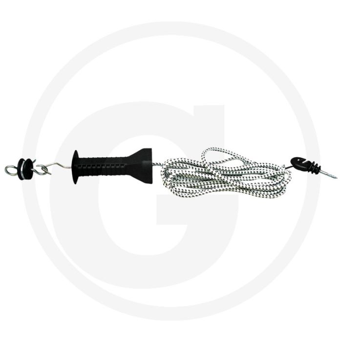 Horizont poortgreepset met haak, draad 4,5m (uitschuifbaar tot 9,4m) - inclusief ringisolator & poortgreepisolator