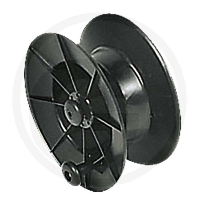 Horizont haspel voor schriklint maxi roller 2000 - kunststof, draaddoorvoering, conische schacht