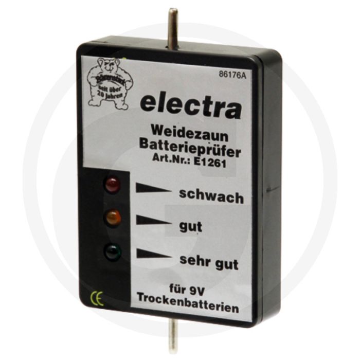 Batterijtester voor 9v droge accu's - accutester met vervangingsindicator