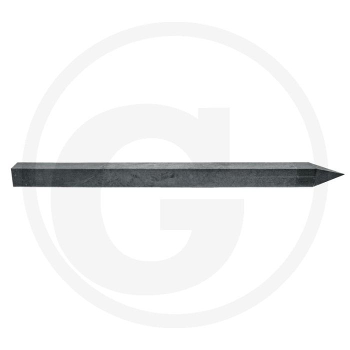 Afrasteringspaal, kunststof vierkantpfosten 90x90x2000mm grau witterungsbeständig
