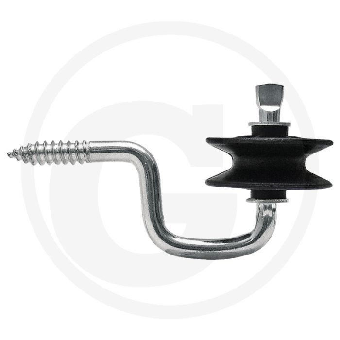 Hoekrolisolatoren met steun, versterkte uitvoering, steun 7 mm, gesneden draad - 7 mm