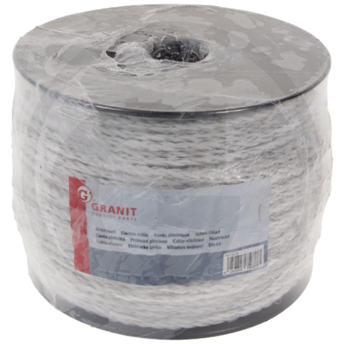 Schrikdraad 200m / 6mm wit pp-draad 1,2 ohm/m 350kg