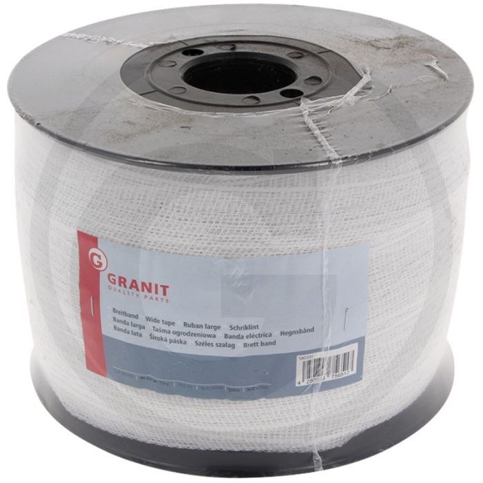 Schriklint 200m / 40mm - wit - 5,4 ohm/m