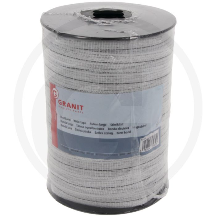 Schriklint 200m / 20mm wit 2,78 ohm/m 6 draden 120kg breukbelasting