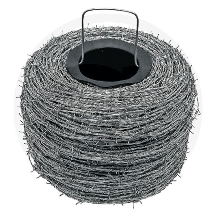 Stalen prikkeldraad verzinkt, Ø 1,7 mm, ca. 500 m lang, pallet = 36 stuks - lengte 500 m