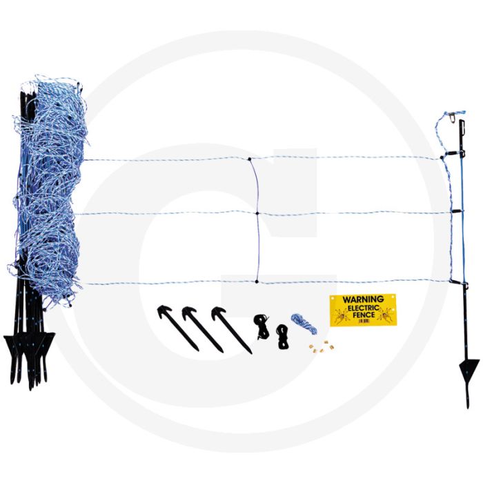 Afrasteringsnet voor wilde dieren - 50m lengte, optimaal leidende drähten & fiberglaspfähle