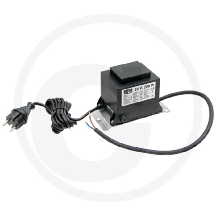 Suevia double transformateur 200 watts, 24 volts, pour 2 auges - étanche