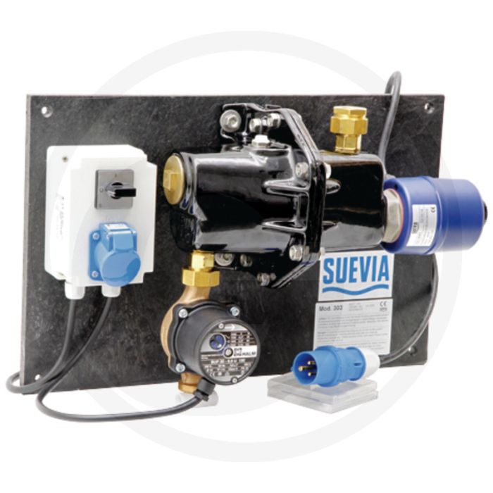 Suevia verwarmingsapparaat mod. 303 230v, 3.000w, pomp 93w - vorstvrij houden van water in geïsoleerde ringleidingen tot 200m