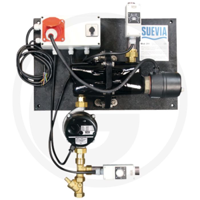 Suevia verwarmingsapparaat model 311 retourtemperatuurregeling, 3.000 watt, 400 volt - 3/4"of 1" -