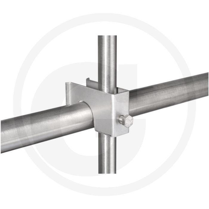 Rohrhalter verbindet 1/2" oder 3/4" wasserrohr mit 3/4" bis 1" stahlrohr