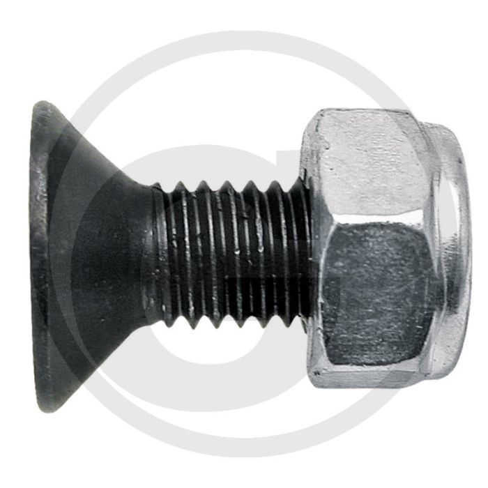 Boulons de plaque d'immatriculation m10 x 25 - longueur 25mm