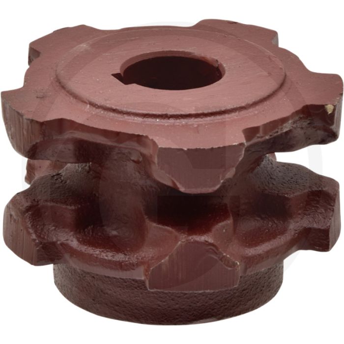 Omkeerwiel 10 x 31 mm, met spiebaan, 6 30 mm - diameter 31 mm