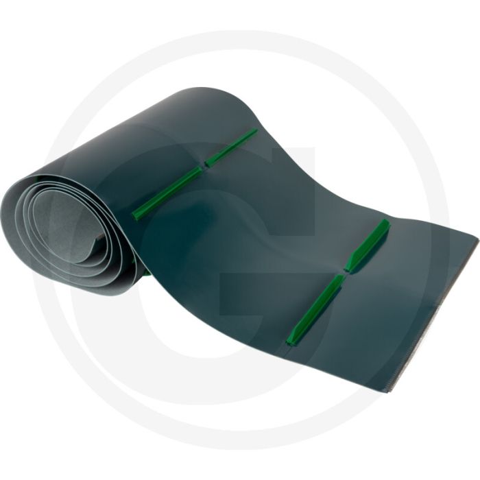 Pvc transportband 700 mm breedte 2,7 mm materiaaldikte zwart 4760 mm lengte