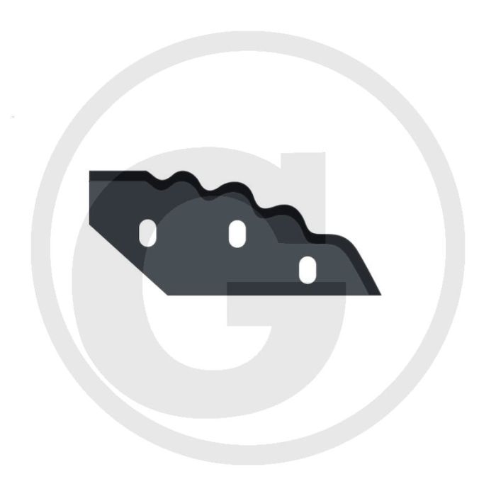 Mes links 5mm dikte - granit messen voor sgariboldi voermengwagens