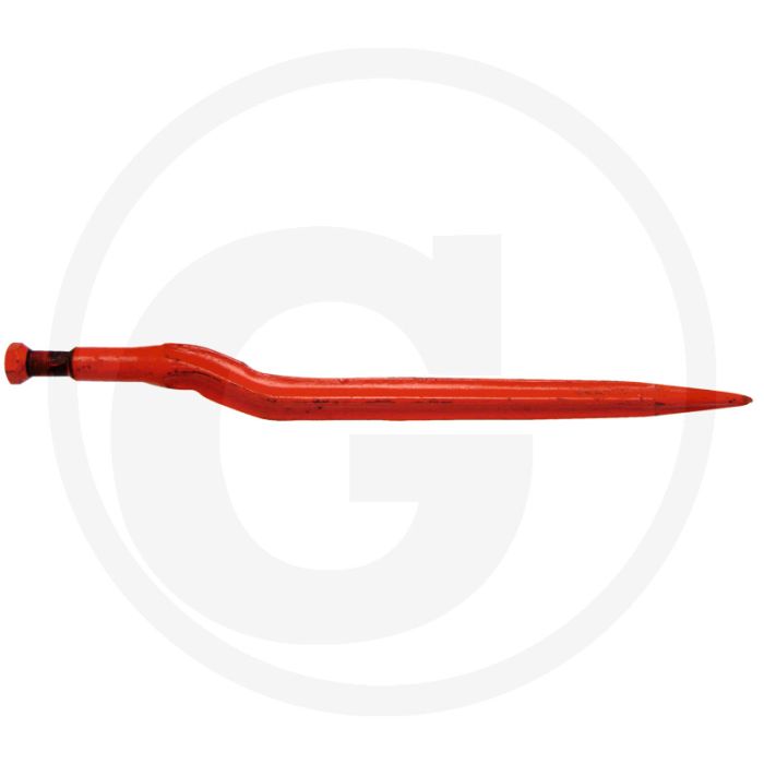 Tand met bus en conische moer - lengte 670mm