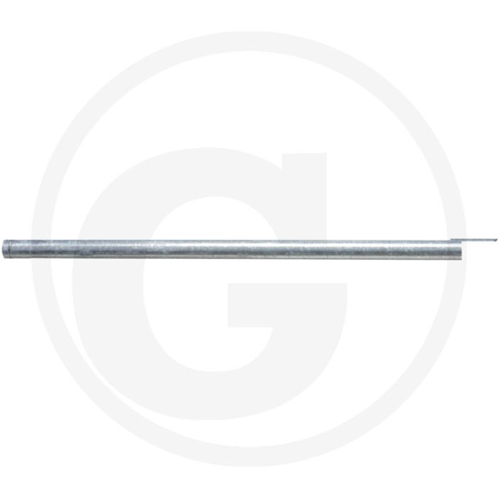 Zuigbuis 100mm x 2000mm verzinkt, glad/schuin gesneden, 1,2mm wanddikte