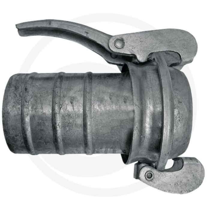 M-deel met slangtule Ø76mm / 2 1/2" - passend voor systeem bauer