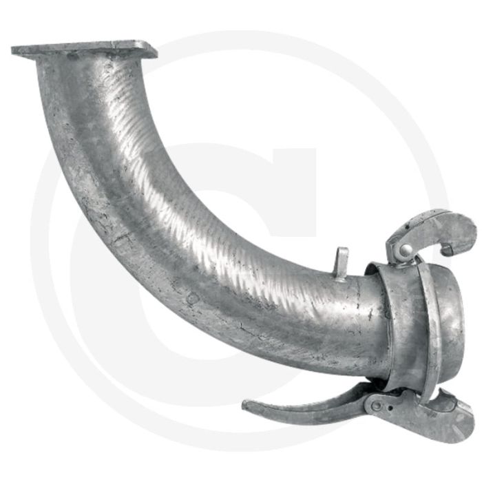 Bocht 90° Ø 159mm 6" flens bauer systeem