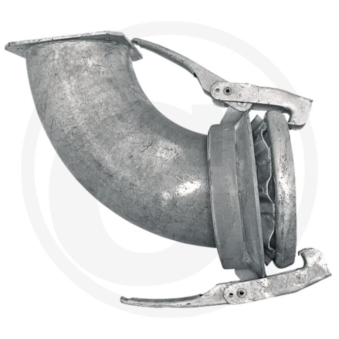 Bocht 90° (twee hendels) - Ø: 216mm / 8"