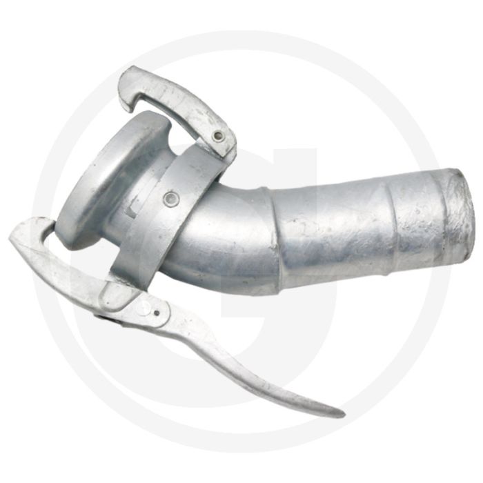 Bocht 45° Ø 108mm / 4" slangtule-Ø 100mm mestverwerking & biogastechniek