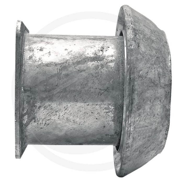 Raccord en V 8” avec bride 8” - Ø : 216 mm / 8", longueur : 208 mm, entraxe des trous : 180 x 180 mm, compatible avec : système Perrot