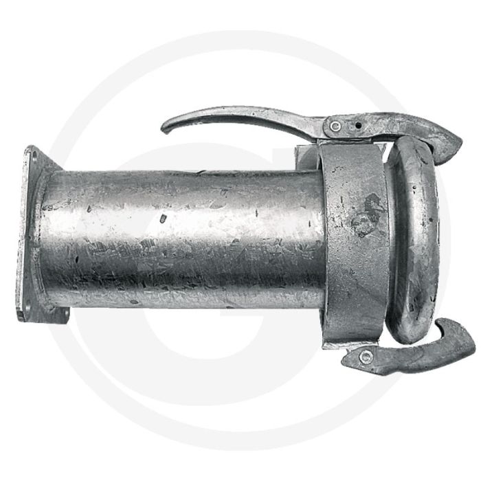 M-deel met flens 133mm Ø, 150x150mm gatafstand, 360mm lengte, passend voor systeem perrot
