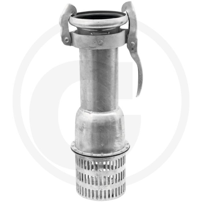 Zuigkorf met v-deel en stroomklep - Ø 159mm, lengte 675mm, systeem perrot
