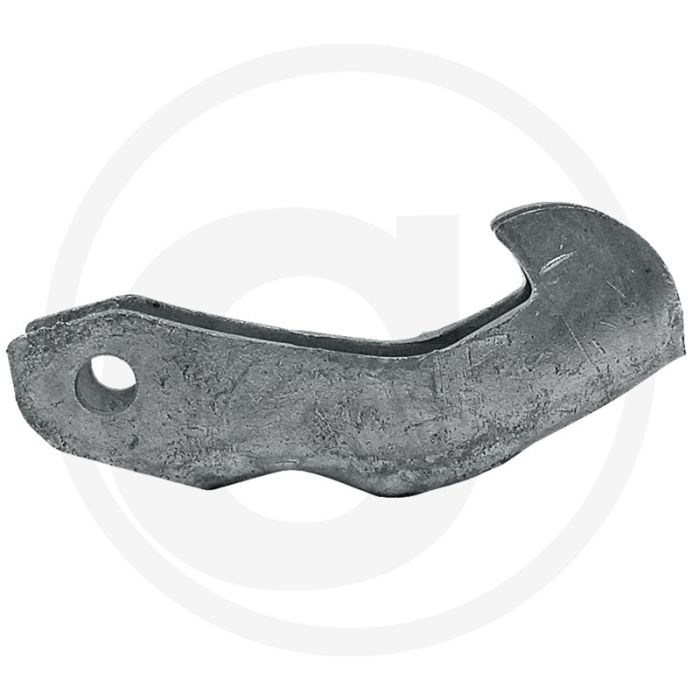 Stalen haak kort Ø50mm - systeem perrot passend - 90mm lengte