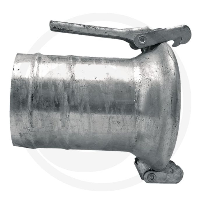 Raccord en M avec embout cannelé Ø 120 mm / 5" - compatible avec le système italien (Berselli)
