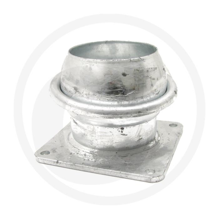 V-deel met flens Ø100mm l245mm gatafstand 150x150 - italiaans systeem (berselli)